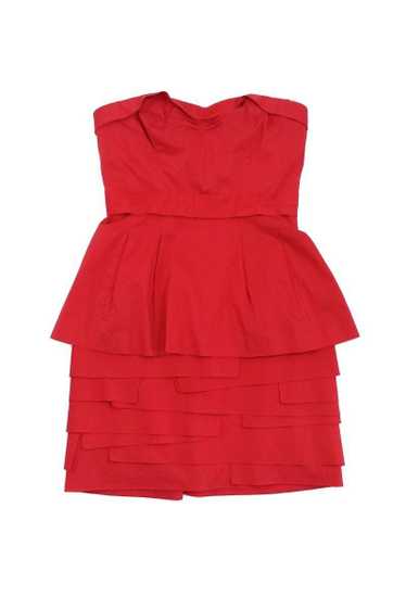 Bcbg Peplum Strapless Dress Gem