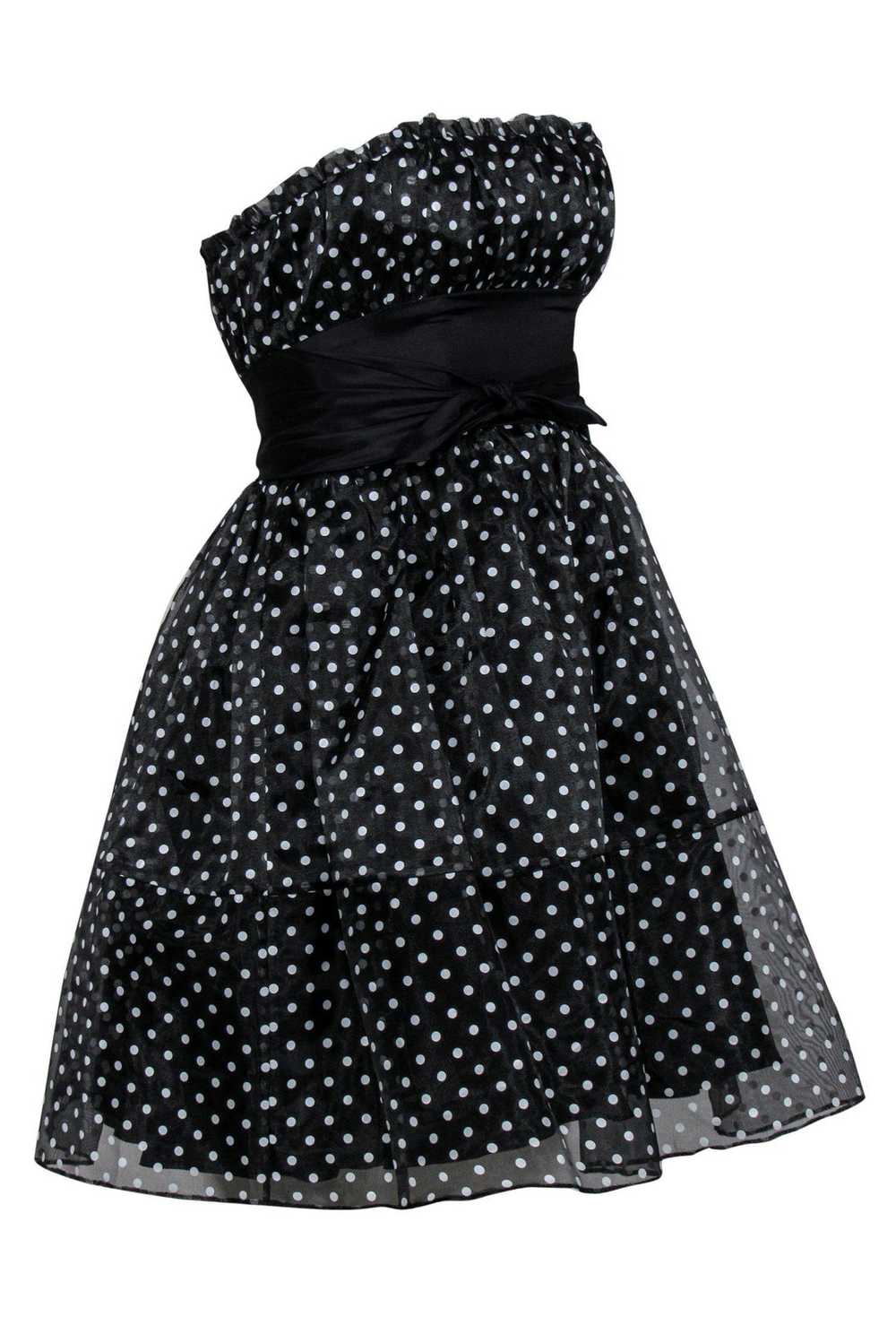 Betsey Johnson - Black & White Polka Dot Straples… - image 2