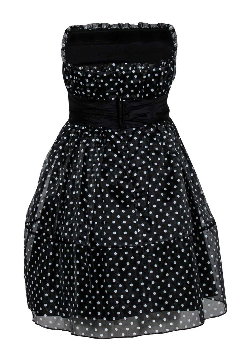 Betsey Johnson - Black & White Polka Dot Straples… - image 3