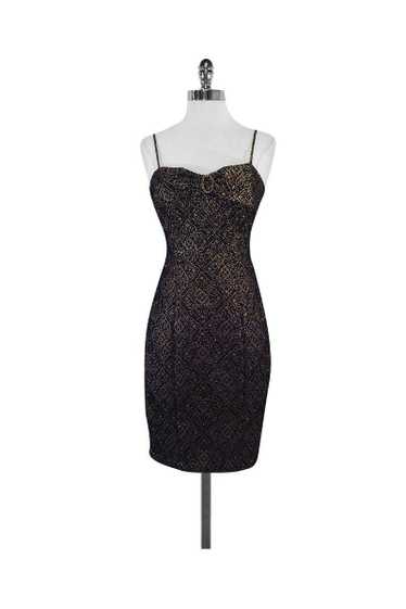 Betsey Johnson - Embroidered Bodycon Dress Sz 2 - image 1