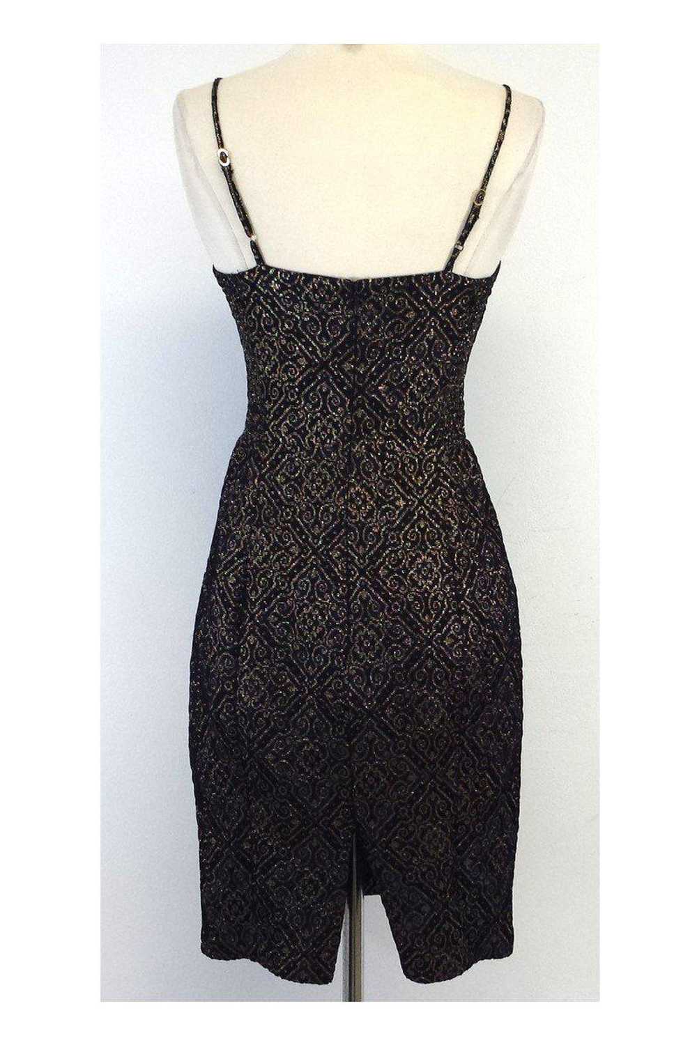 Betsey Johnson - Embroidered Bodycon Dress Sz 2 - image 3
