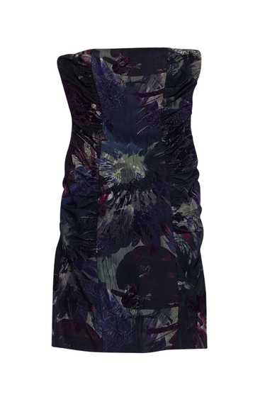 Betsey Johnson - Grey & Purple Print Dress Sz 0