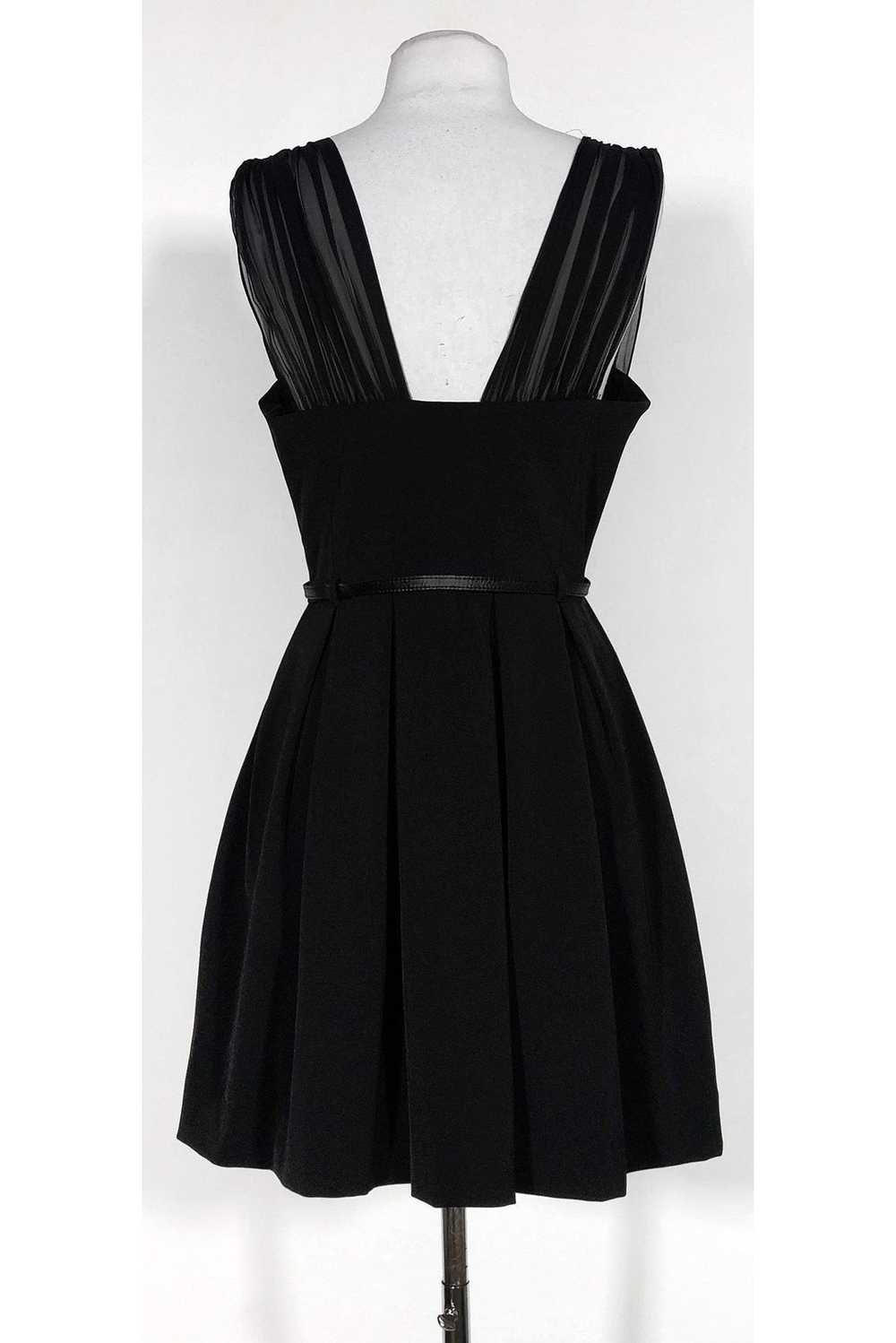 Black Halo - Black Pleated Dress Sz 6 - image 3