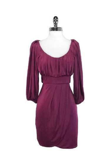 Black Halo - Burgundy Empire Waist 3/4 Sleeve Dre… - image 1