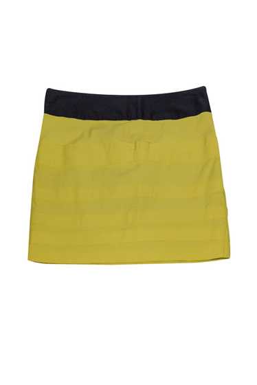 Black Halo - Chartreuse Ruffle Skirt Sz 2