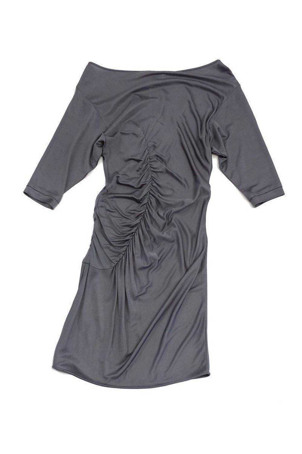 Black Halo - Grey Gathered Corinne Dress Sz XS - image 2