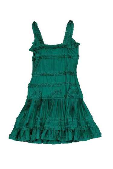 Blumarine - Bright Green Silk Dress Sz 4