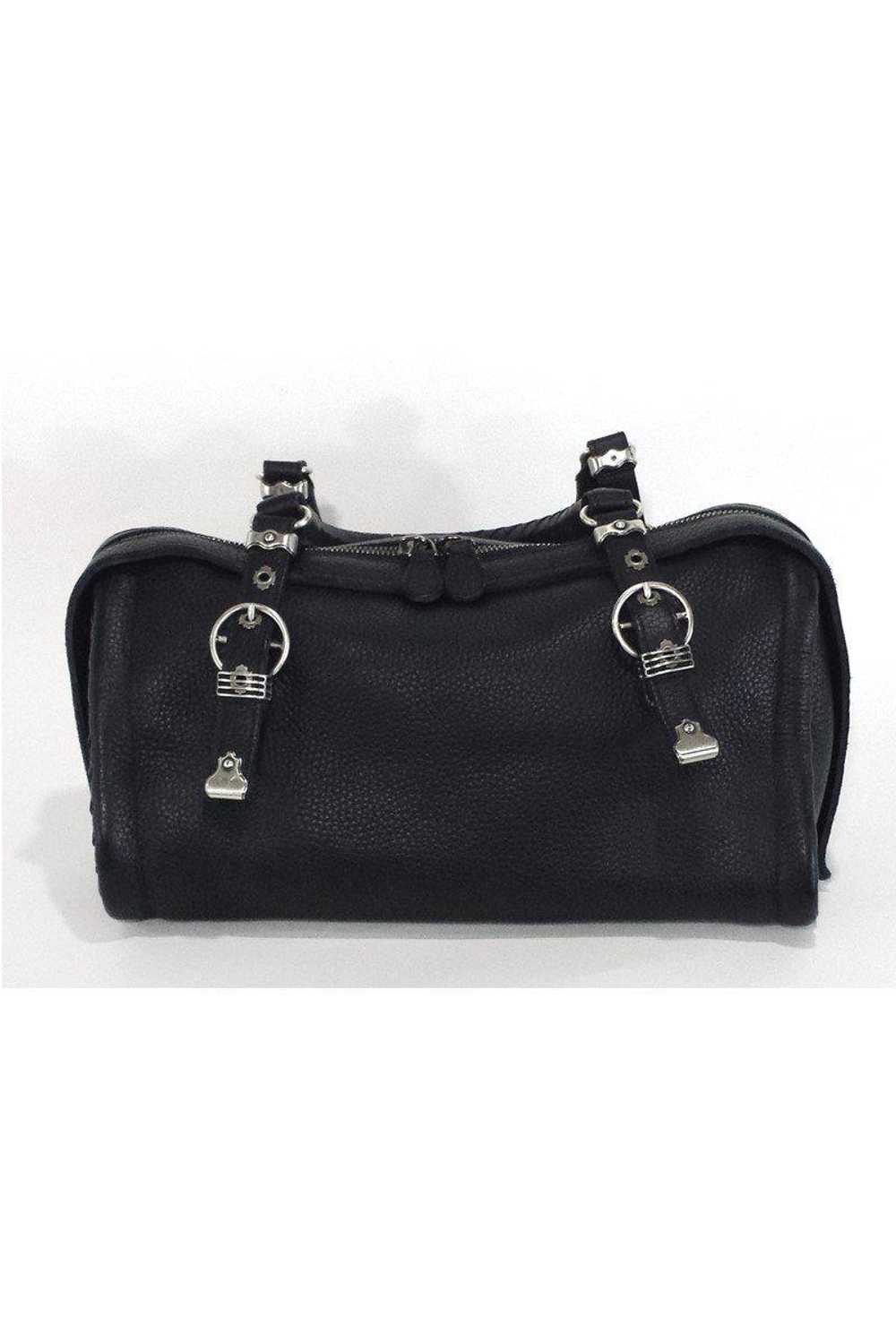 Bottega Veneta - Black Pebbled Leather Handbag - image 3