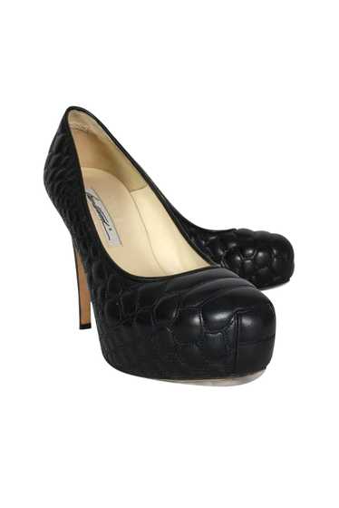 Brian Atwood - Black Leather Quilted Pumps Sz 9
