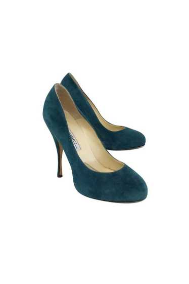 Brian Atwood - Green Suede Pumps Sz 8