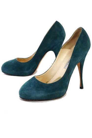 Brian Atwood - Teal Suede Pumps Sz 8