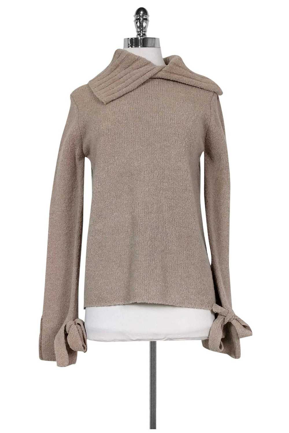 Brochu Walker - Beige Open Back Sweater Sz XS - image 1