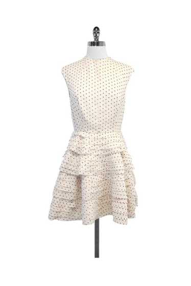 Camilla and Marc - Ivory & Red Polka Dot Tiered Dr