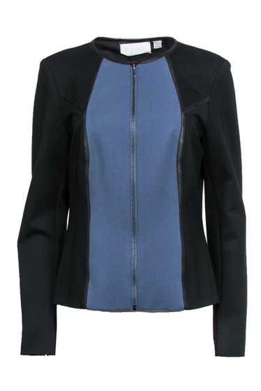 Carlisle - Black & Blue Zip-Up Jacket w/ Leather T