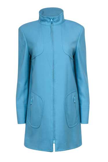 Carlisle - Light Blue Zipper Front Jacket Sz 8