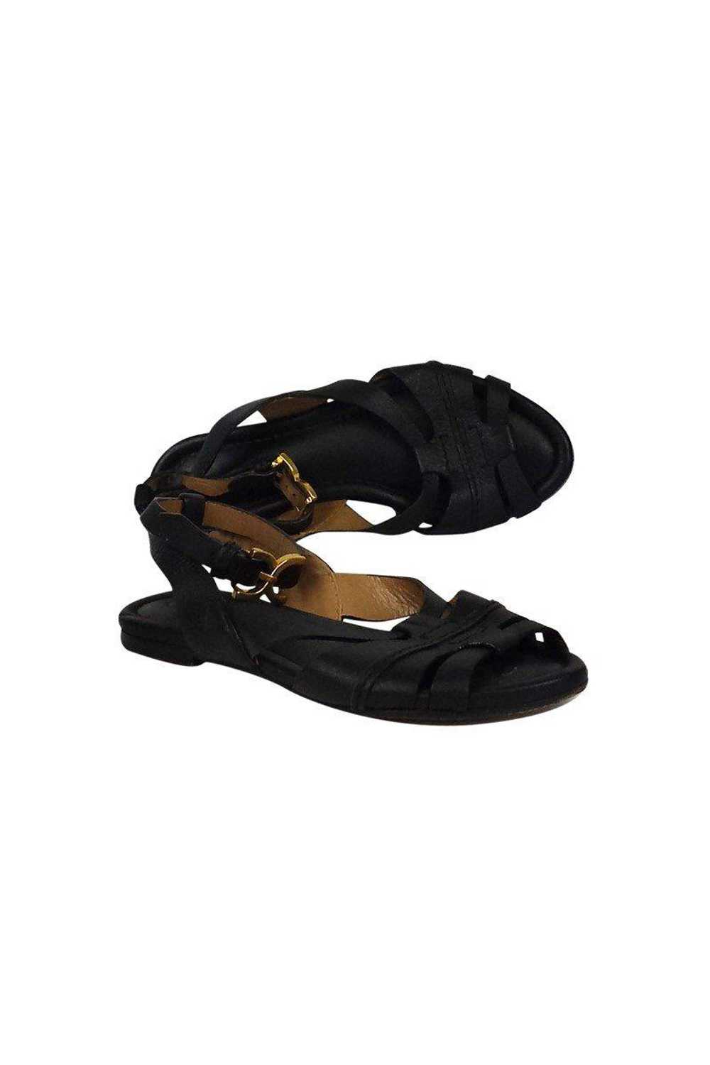 Chloe - Black Leather Sandals Sz 5.5 - image 1