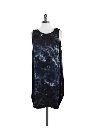 Clu - Black & Blue Mixed Media Dress Sz S - image 1