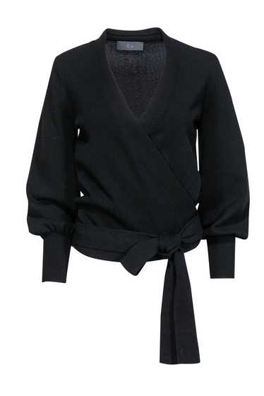 CO - Black Wrap Sweater Sz S - image 1