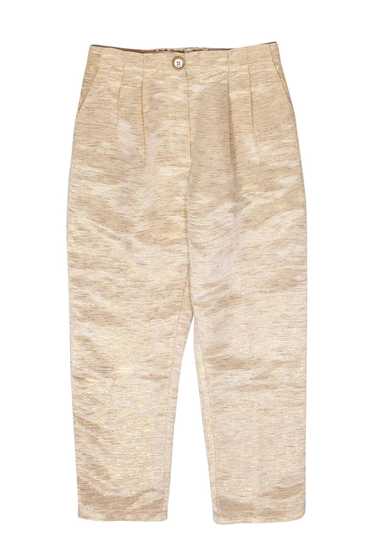 Corey Lynn Calter - Beige Straight Leg Trousers w/