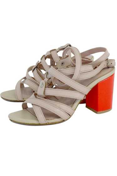 Cynthia Rowley - Mauve Leather Strappy Sandal Hee… - image 1