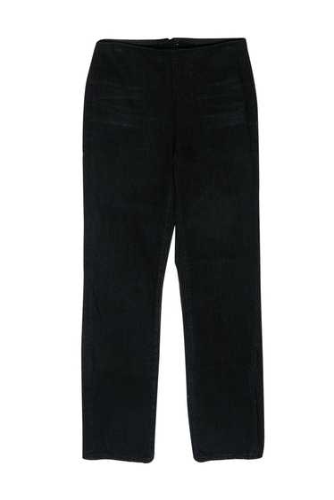 ALEXANDER WANG Front Zip LACE DENIM Biker Pant, Black, size 27