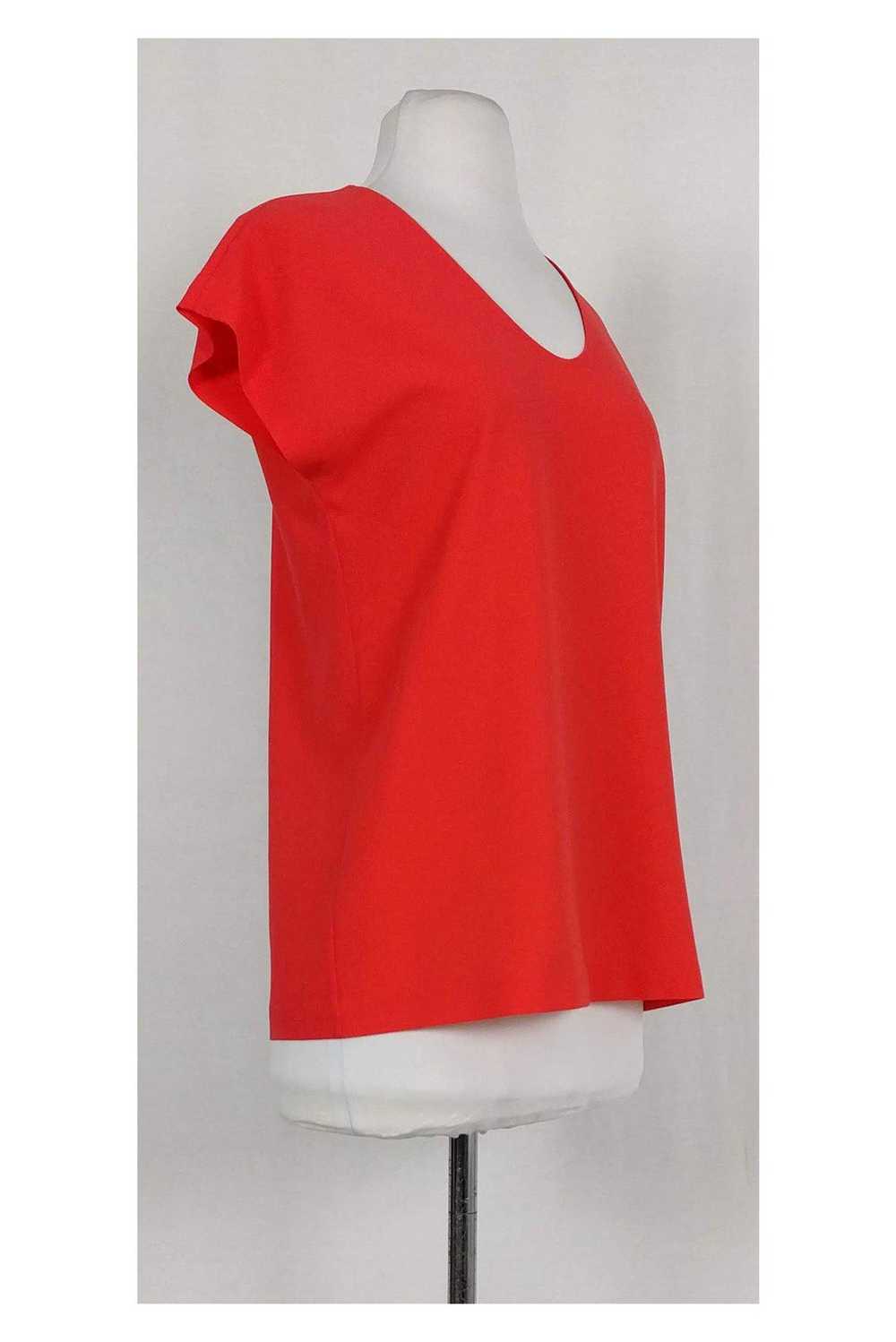 Diane von Furstenberg - Bright Orange Blouse Sz P - image 2