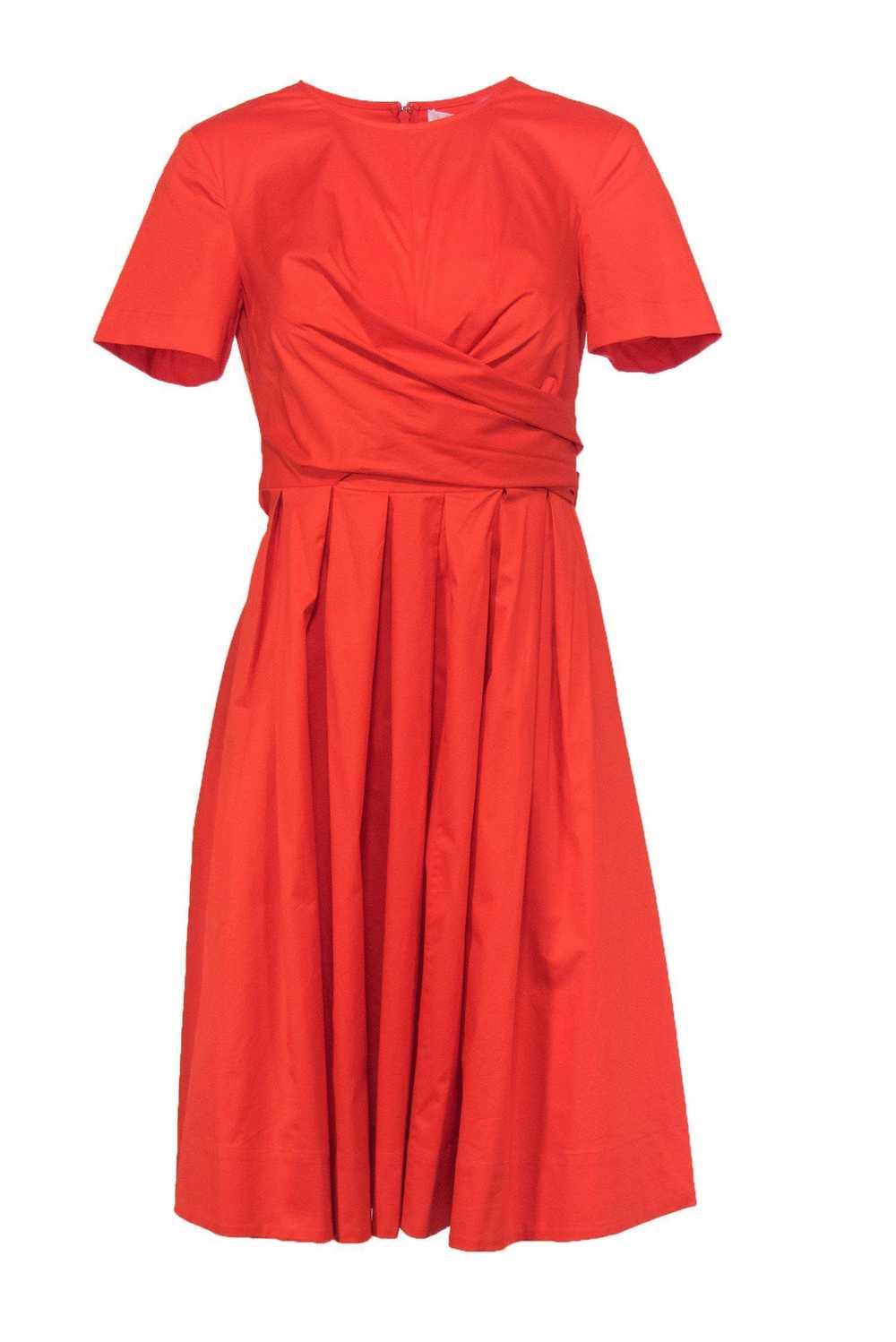 Diane von Furstenberg - Bright Orange Wrap Midi Dress… - Gem