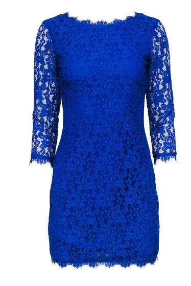 Diane von Furstenberg - Royal Blue Floral Lace Bod