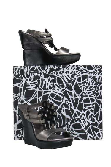 Diane von Furstenberg - Silver & Black Leather Str