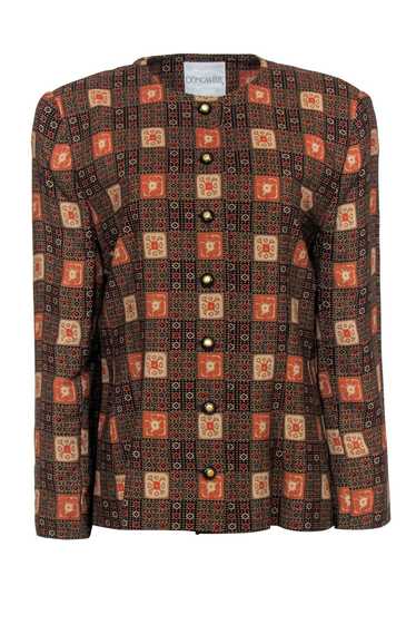 Doncaster - Brown, Black & Orange Bohemian Print B