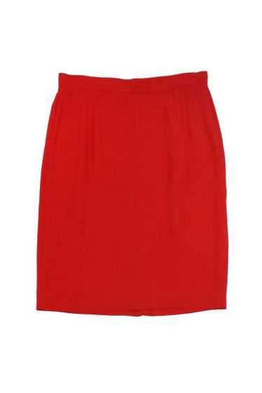 Donna Karan - Red Pencil Skirt Sz 12 - image 1