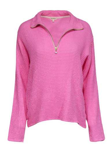 DONNI. Waffle 1/2 Zip Pullover Coco WAFPULOVER-P2 - Free Shipping at Largo  Drive