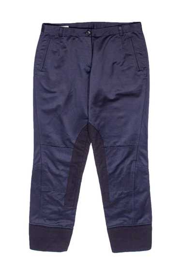 Dries Van Noten - Navy Blue Trousers w/ Lace-Up C… - image 1