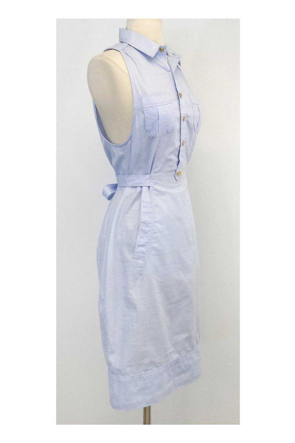 DSQUARED2 - Light Blue Cotton Sleeveless Shirtdre… - image 2