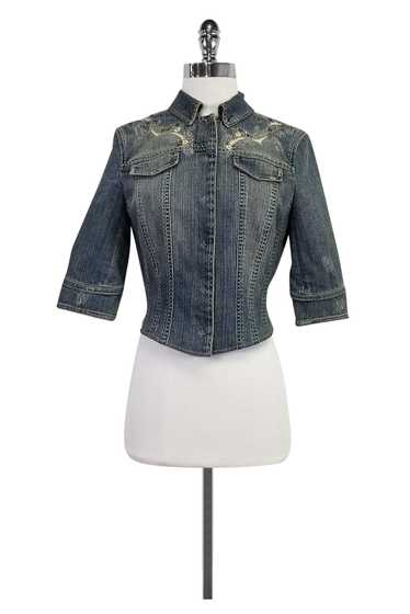 Elie Tahari - Light Wash Denim Jacket Sz S