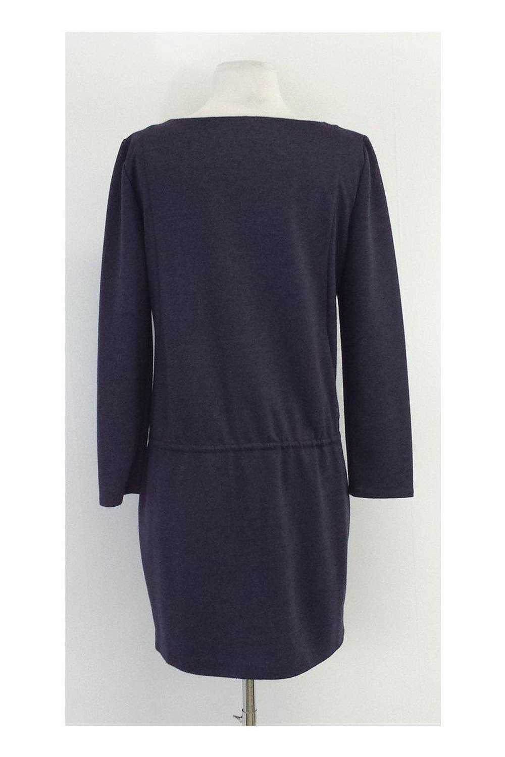 Elie Tahari - Purple Long Sleeve Drop Waist Dress… - image 3