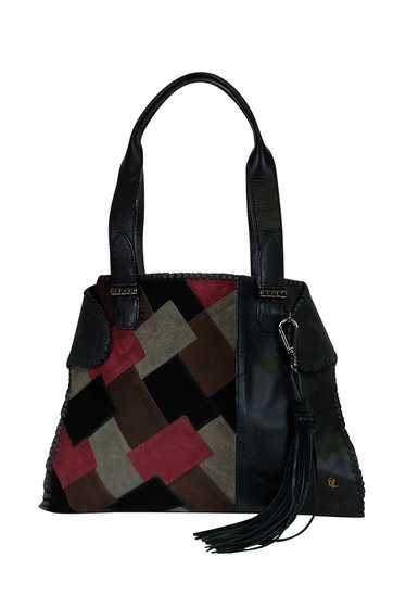 Elliott Lucca - Black Patchwork Shoulder Bag