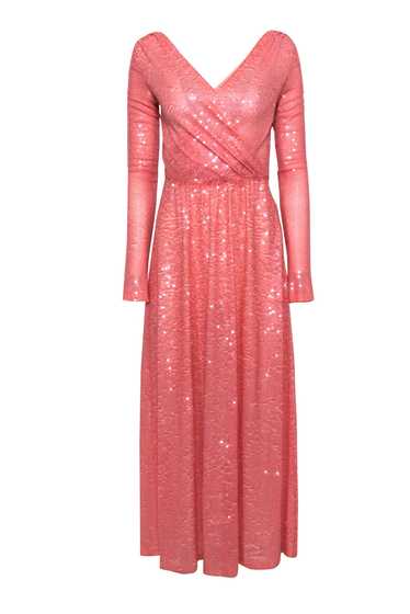 Emilio Pucci - Pink Sequin Long Sleeve Gown Sz 4