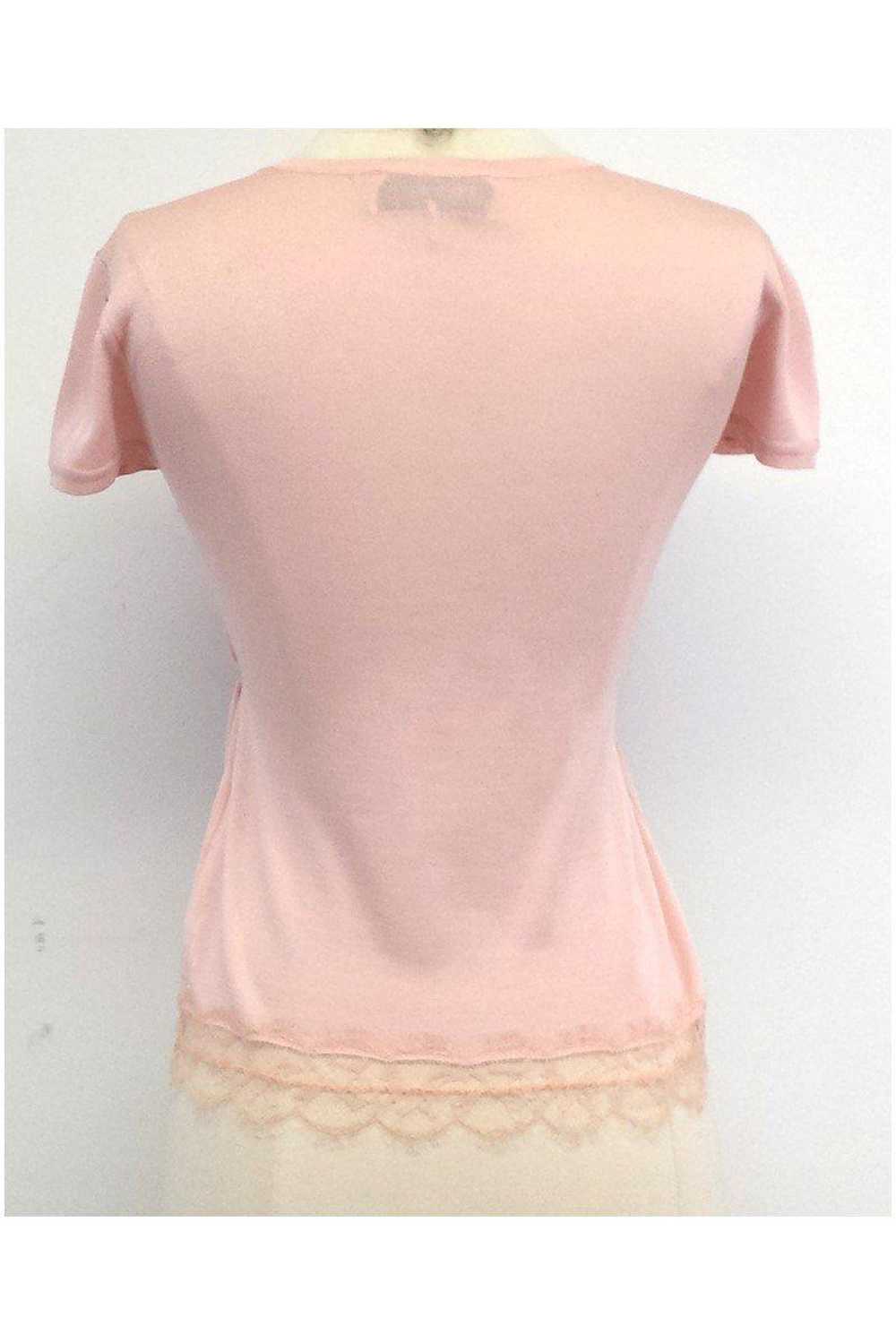 Emilio Pucci - Pink Silk Knit Top Sz S - image 3