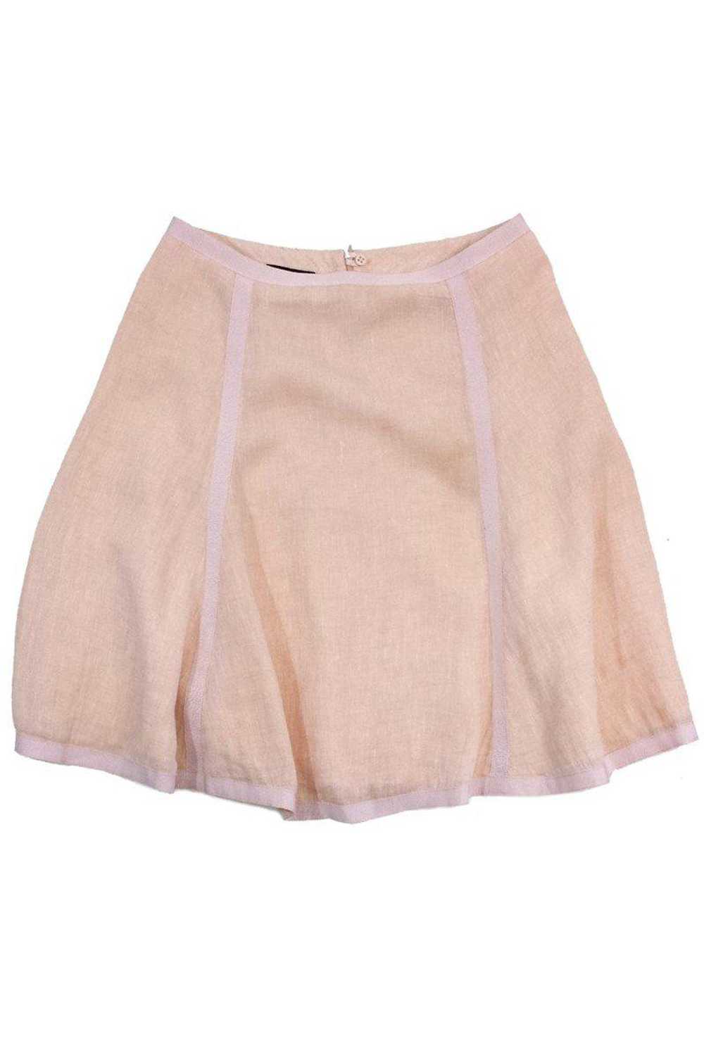 Emporio Armani - Peach Linen Skirt Sz 6 - image 1