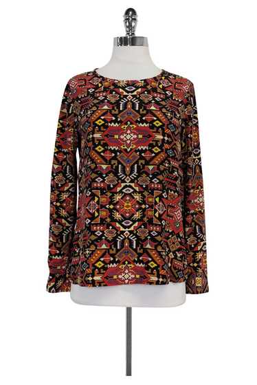 Equipment - Multicolor Tribal Print Top Sz XS