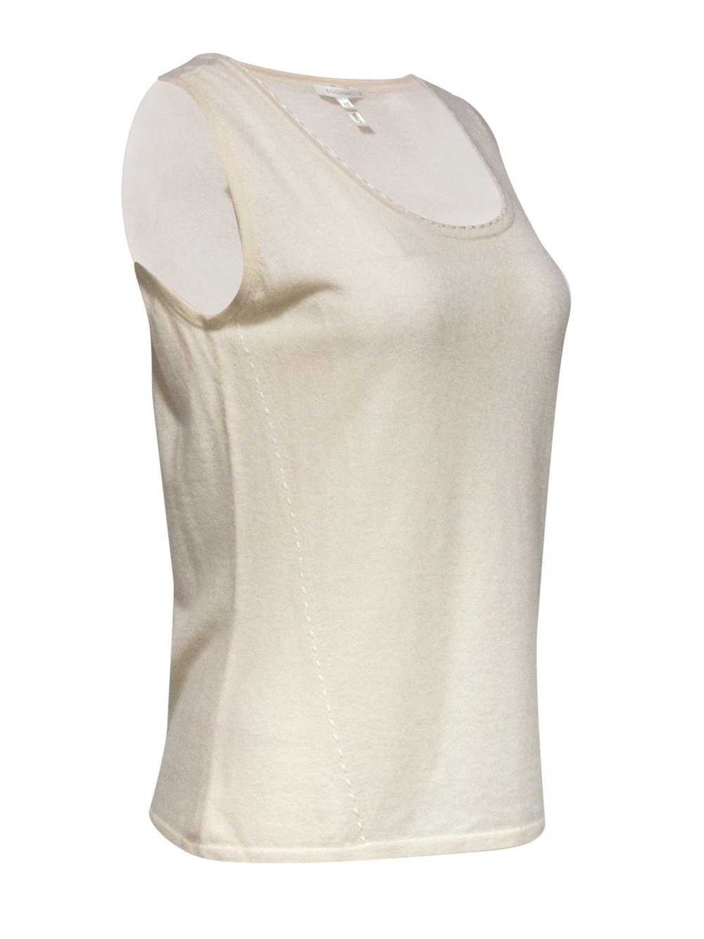 Escada - Cream Cashmere Tank Sz 12 - image 2