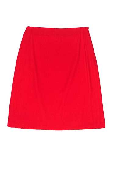 Escada - Red Wool Pencil Skirt Sz 8