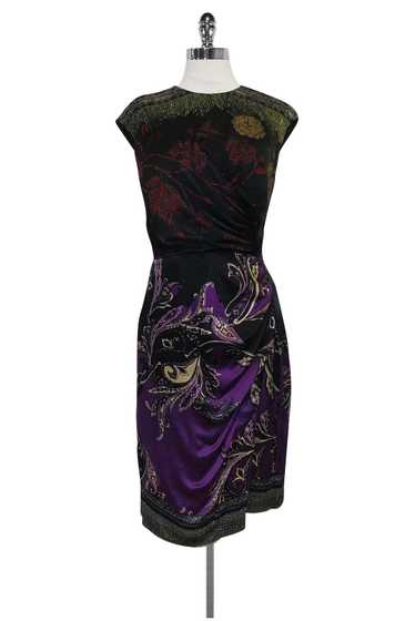 Etro - Sleeveless Black Printed Floral Dress Sz 6