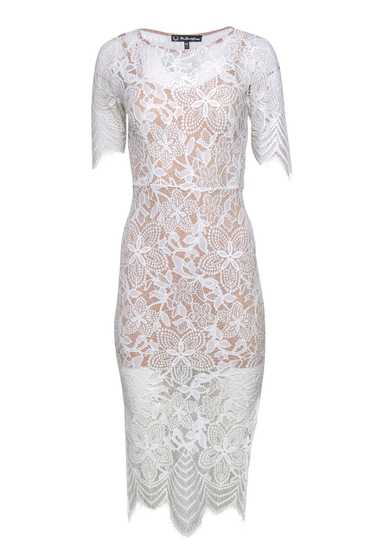 For Love & Lemons - White Floral Lace Midi Dress w