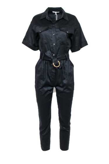 FRAME - Black Straight Short Sleeve Jumpsuit Sz XS