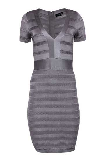 French Connection - Gray Striped Bandage Dress w/ 