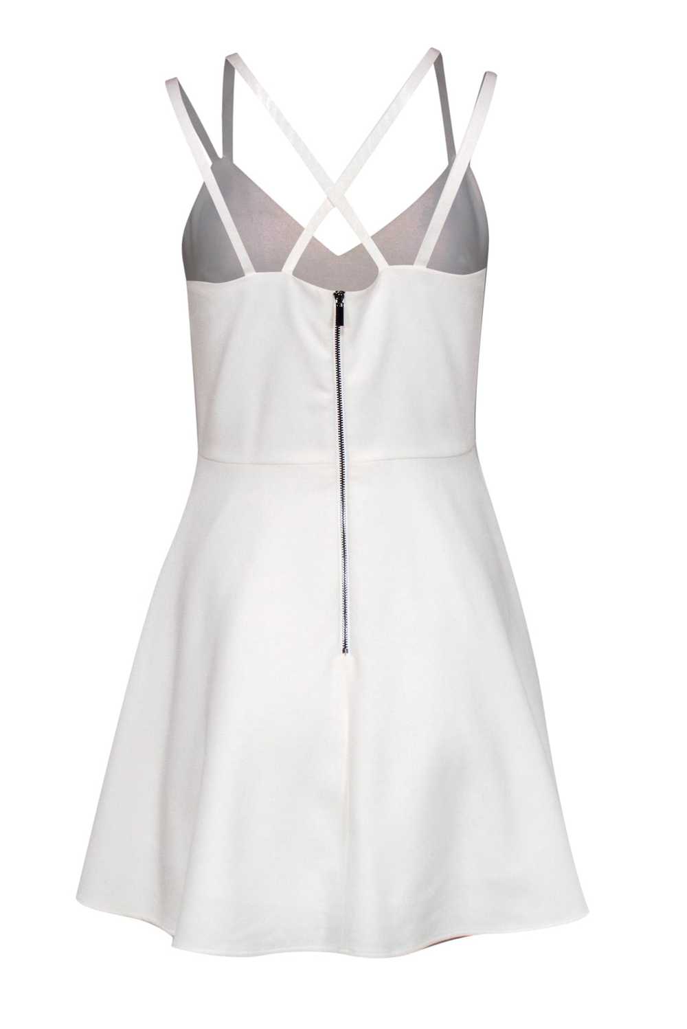 French Connection - Ivory Crisscross Strap Fit & … - image 3