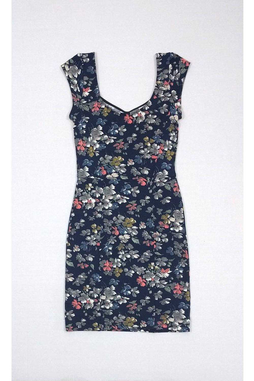 French Connection - Navy Floral Dress Sz4 - image 2