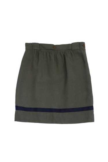Giorgio Armani - Green Silk Blend Skirt Sz 8 - image 1